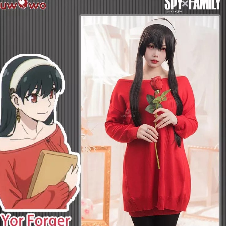 PDS BAJU COSPLAY CARDIGAN YOR FORGER SPYXFAMILY RED