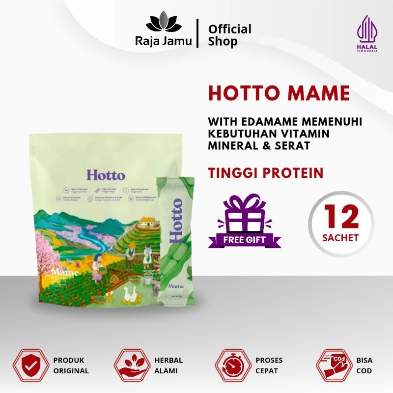 

Hotto Mame Protein Multigrain with EDAMAME 1 Pouch (12 Sachet)