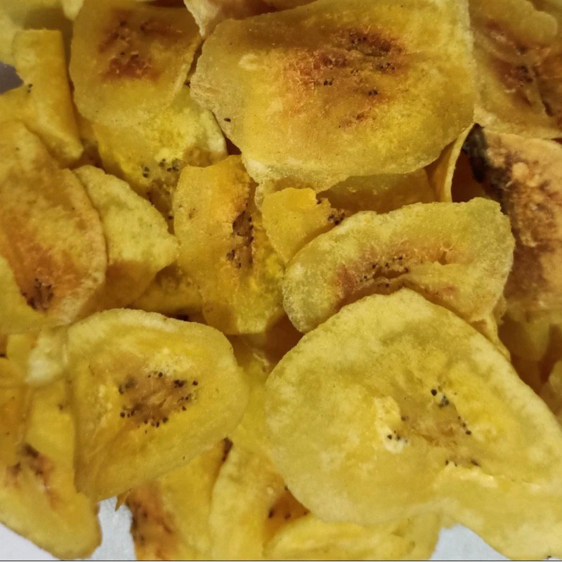 

KERIPIK PISANG KEPOK ASIN RENYAH GURIH 1 kg FRE buble wrap & Dus
