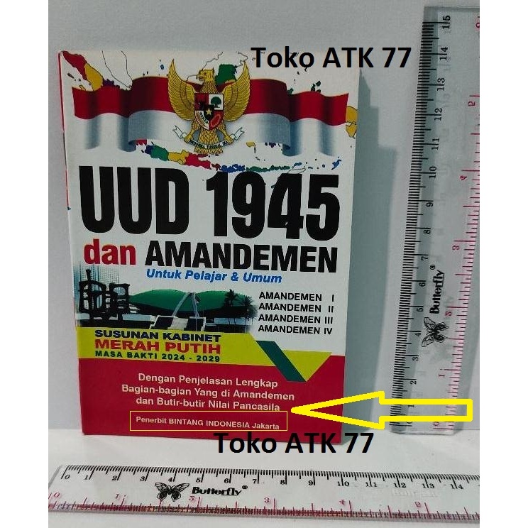 Buku UUD 1945 Kecil Mini Simple Saku READY STOCK