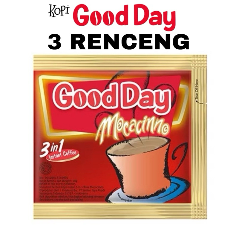 

Kopi Good day (3 RENCENG) / 3 RENTENG MOCACINNO COFFEE GOOD DAY