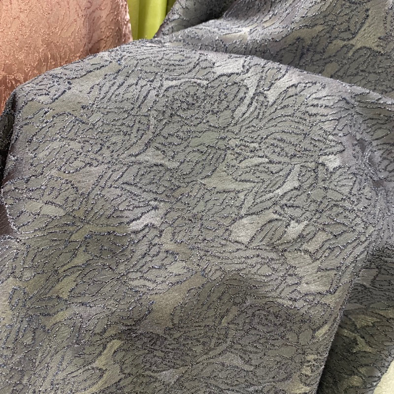 kain jacqguard silk emboss - kain jacqguard silk - kain jacqguard premium - WARNA ABU TARO