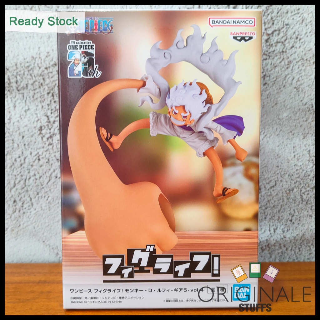 Banpresto One Piece Fig Life Monkey D Luffy Gear 5 vol.4 Figure Japver Original