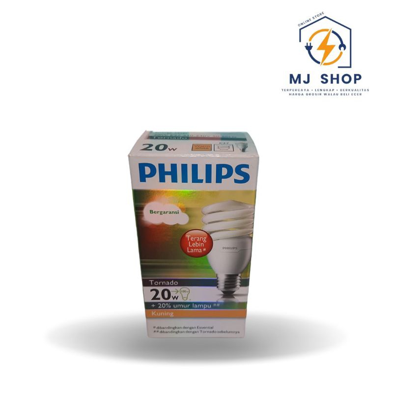 lampu philips tornado 20 watt warm White