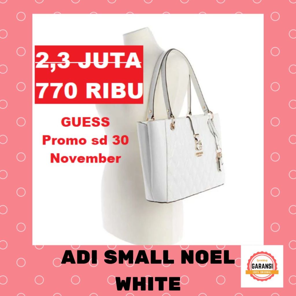 Tas Tote bag Guess seri ADI SMALL NOEL SALE original 100%