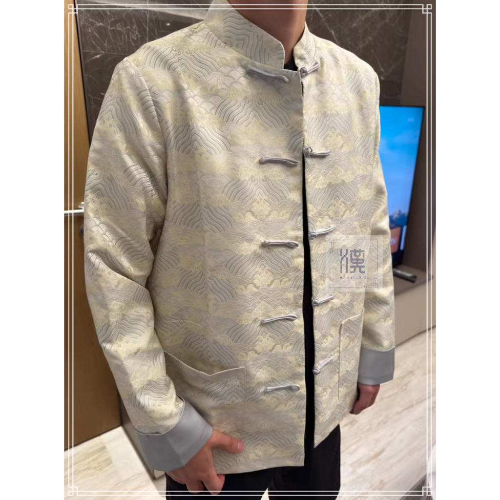 CHEONGSAM PRIA BAJU IMLEK SANGJIT CHINESE CHINA CREAM WHITE HSM241103