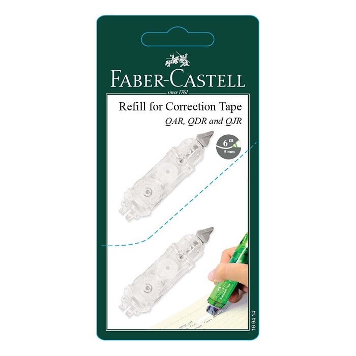 

Gramedia Medan - FABER CORRECTION TAPE REFILL QAR QDR QJR SET 2 169414