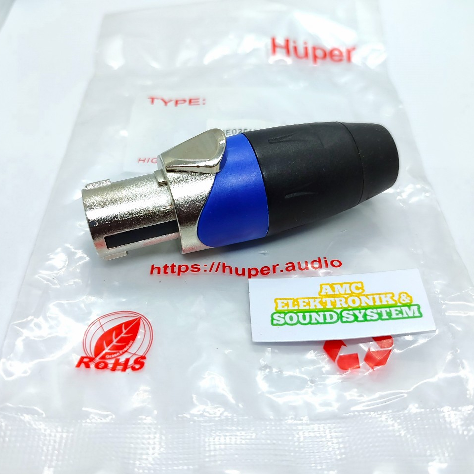JACK SPEAKON HUPER UJUNG METAL HUE025/4P-M ORIGINAL PRODUCT