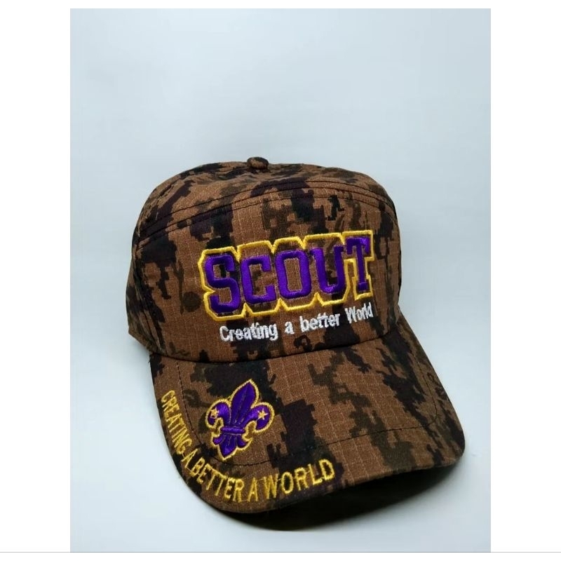 Topi pramuka | topi loreng pramuka | topi lapangan pramuka