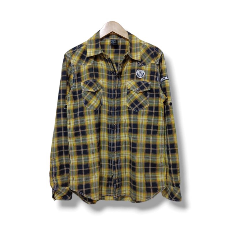 JAKET WORK JACKET BOMBER HARINGTON DENIM SHERPA