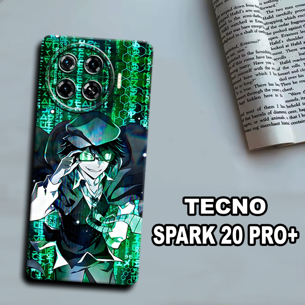 CC13/ Softcase karet lentur untuk tecno spark 20 pro plus/Motif karakter anime/case tecno spark 20 p