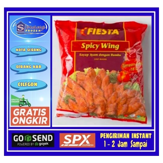 

Sayap Ayam Fiesta Spicy Wing 500g, Sayap Ayam Pedas,Frozen Serang