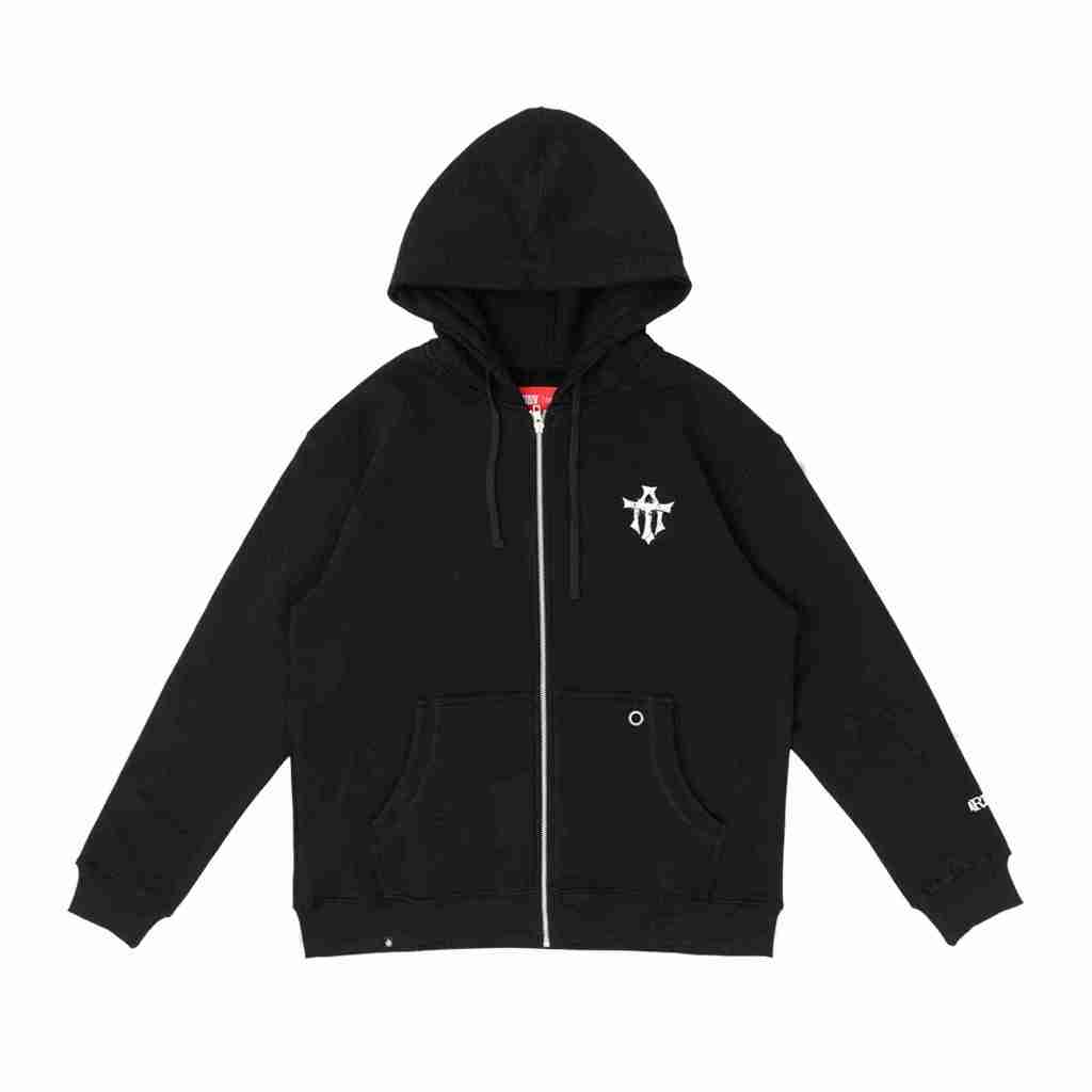 ARTOZH HOODIE DISTURBED BLACK / ZIPPER HOODIE ARTOZH DISTURBED BLACK