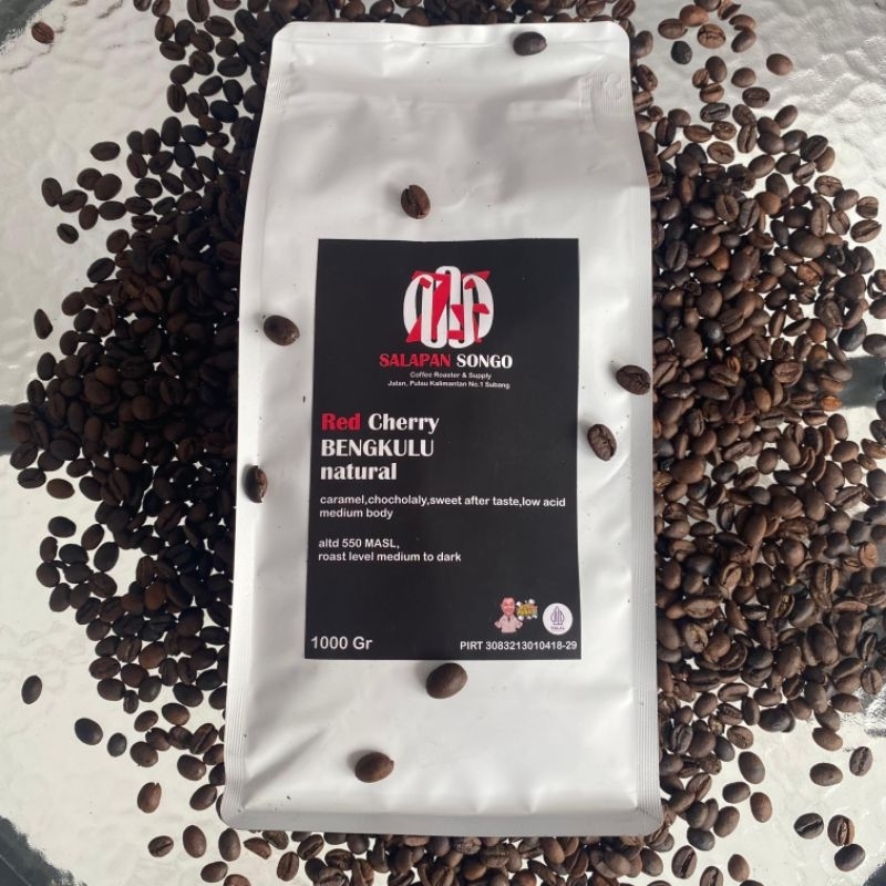 

BENGKULU Robusta Red Cherry Natural 1000Gr Salapan Songo Kopi