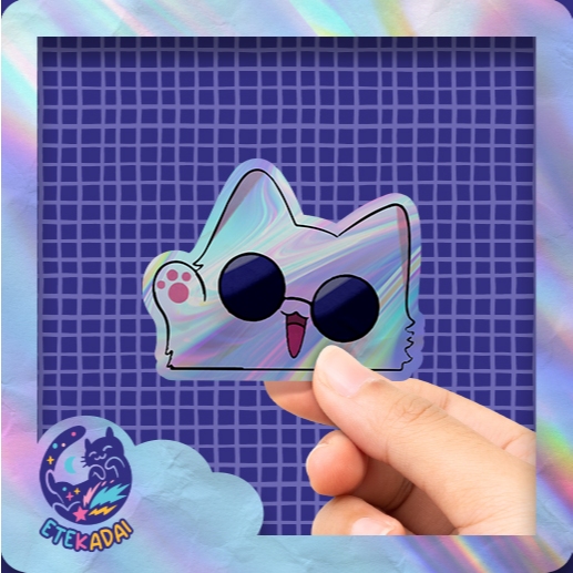 

Stiker Hologram Anime Jujutsu Kaisen - Satoru Gojo Cat