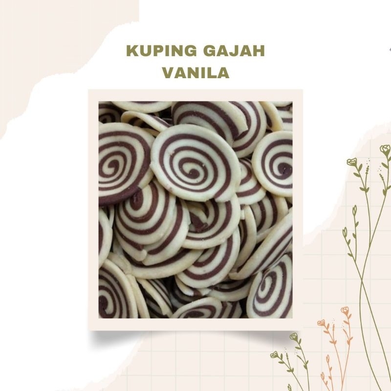 

KUPING GAJAH VANILA/CEMILAN/SNACK 250 GR