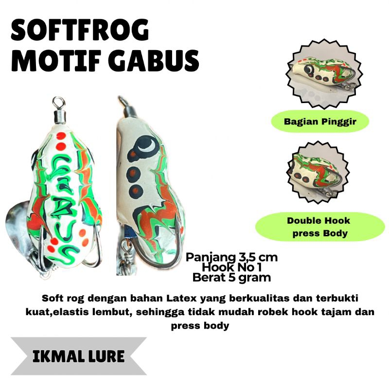 soft lure umpan ikan gabus