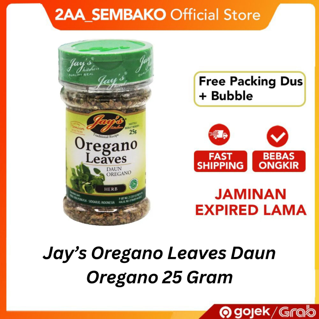 

Jay’s Oregano Leaves Daun Oregano 25 Gram