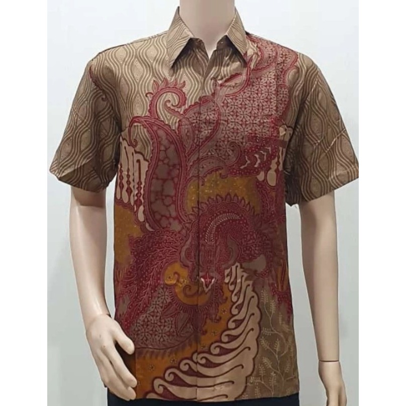 Seragam Baju Pria Pakaian Kerja Pria batik Bigsize