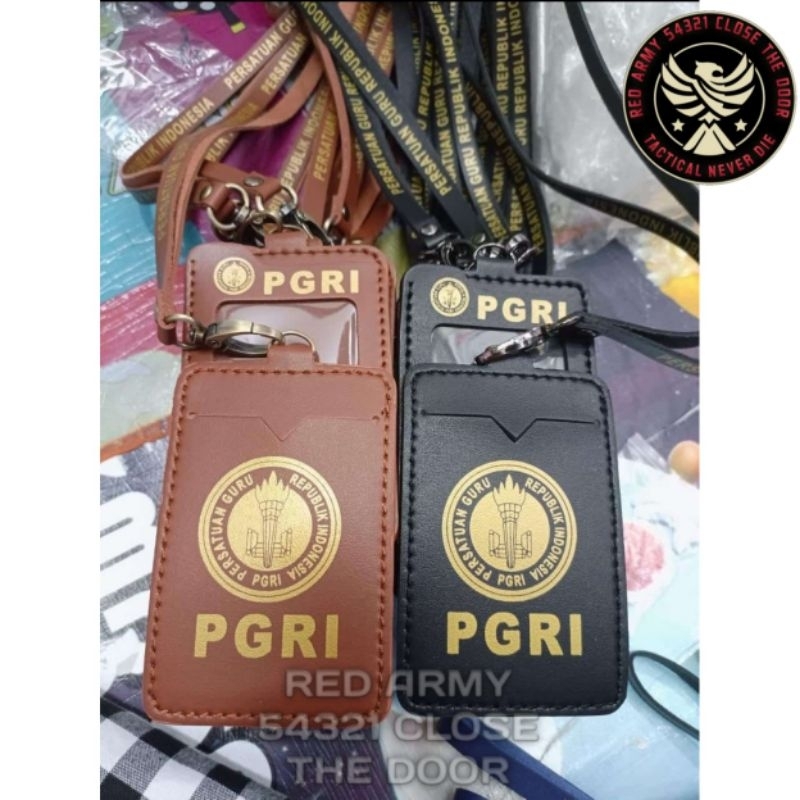 

ID Card Holder Tali Lanyard Name Tag Logo PGRI