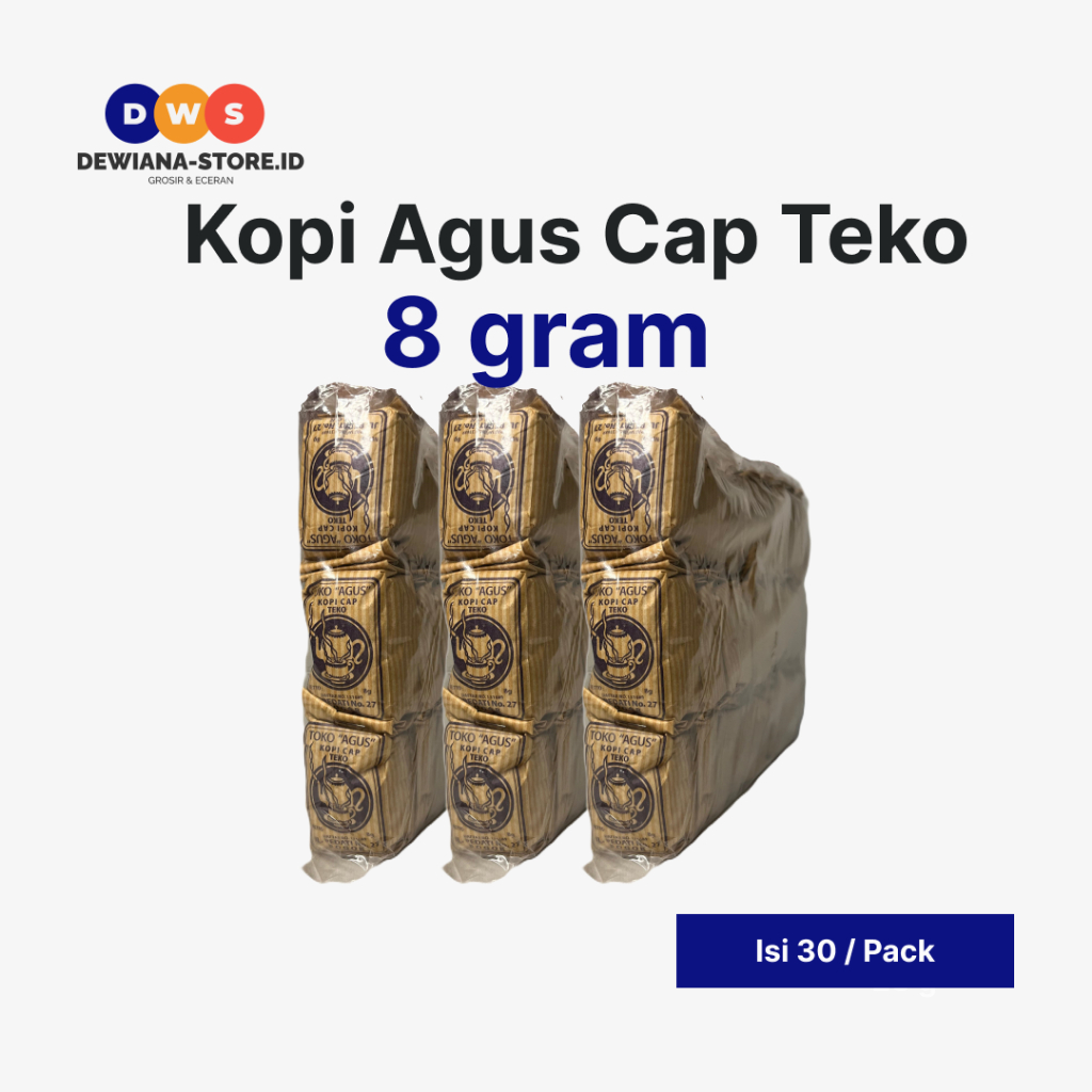 

GROSIR Kopi Agus Cap Teko Mini 8 gram (30pcs / pack)