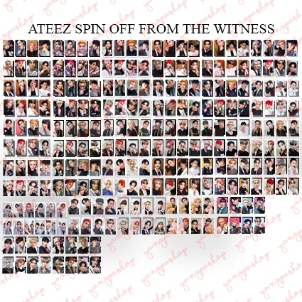 [READY / SET] ATEEZ SPIN OFF FROM THE WITNESS ATEZ PHOTOCARD FAN MADE UNOFFICIAL YANGPASHOP SAN SEON