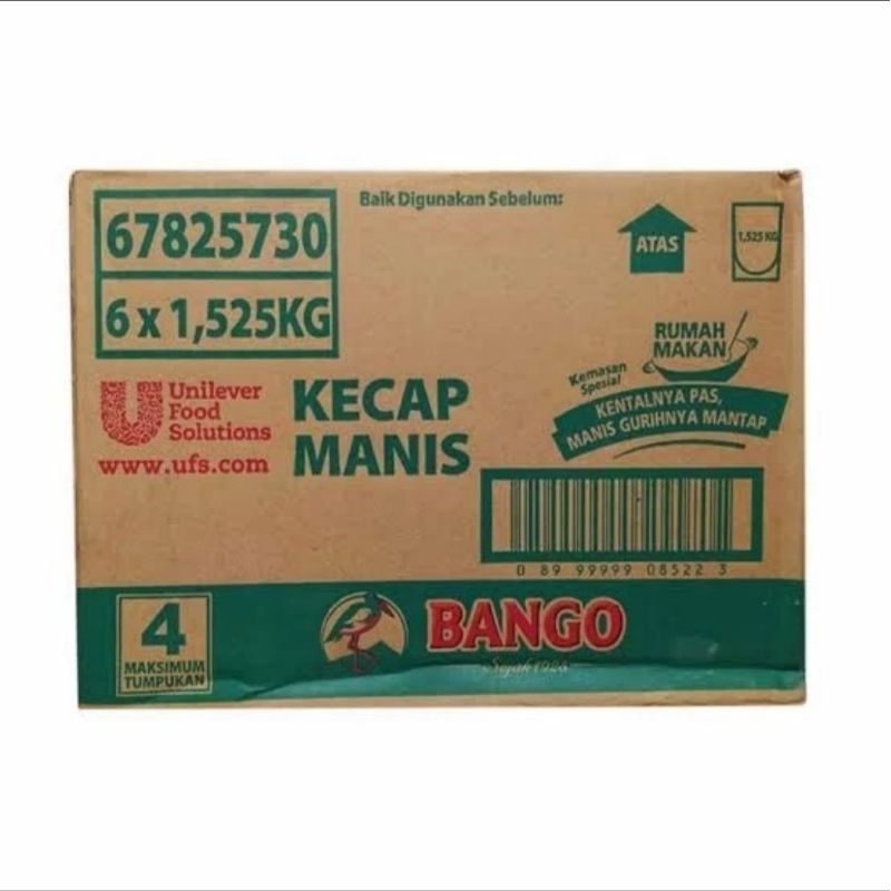 

Kecap Manis BANGO Refill / 1525 ml / DUS
