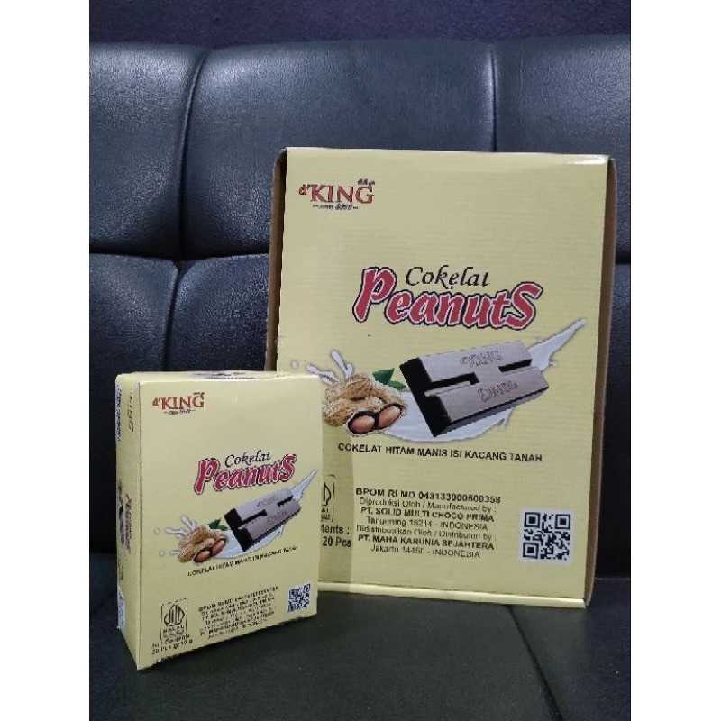 

1 Dus (4 Kotak) Cokelat Peanuts d’king