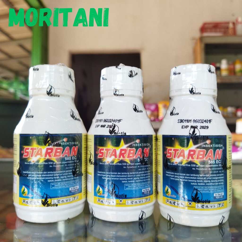 STARBAN 585 EC 100 ml Bahan Aktif Klorpirifos + Sipermetrin Insektisida Kontak dan Lambung