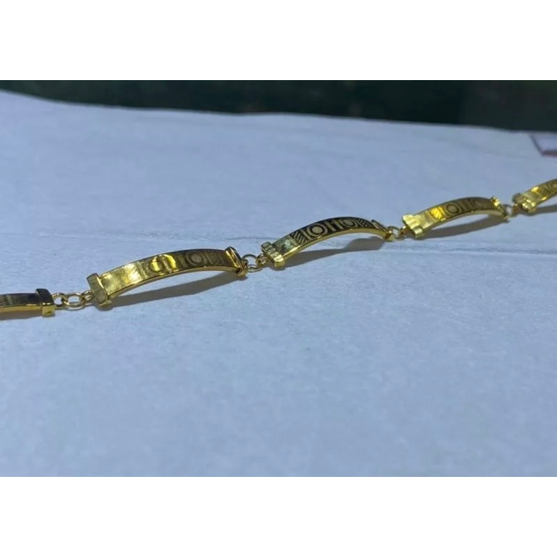 gelang plat emas 375 (8k)