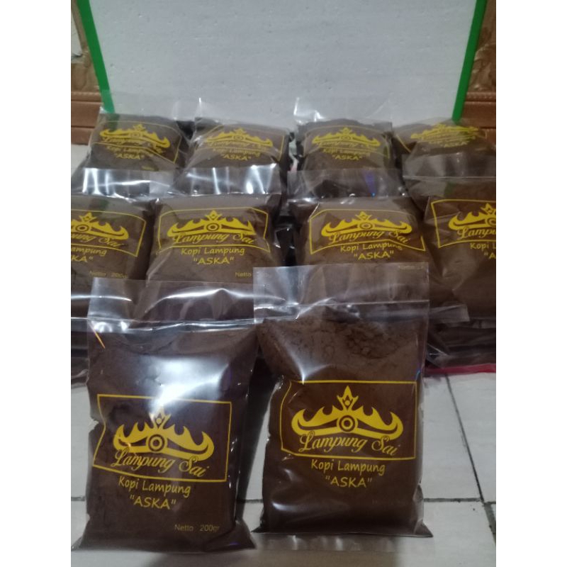 

Kopi Bubuk Lampung " ASKA " ( 2 Bungkus X 200gr )