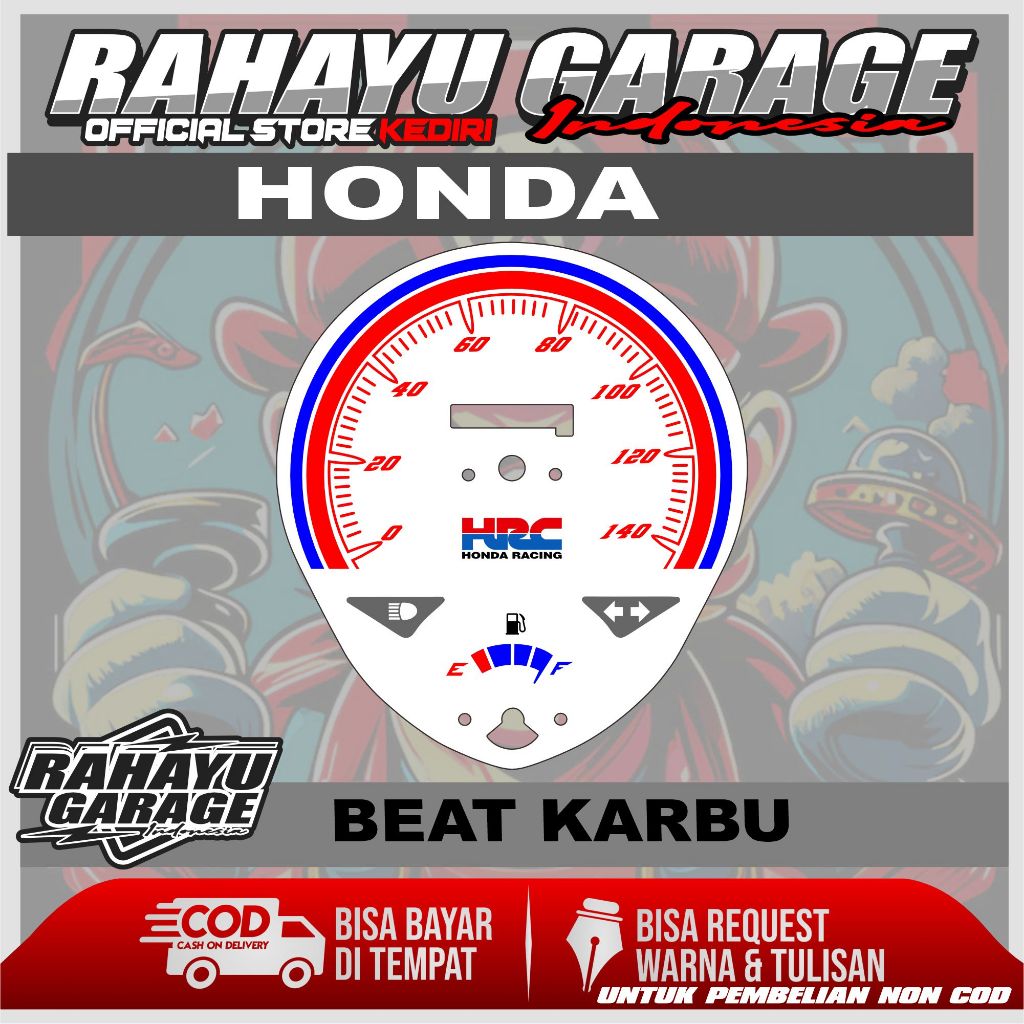 PAPAN SPEEDOMETER CUSTOM HONDA BEAT KARBU