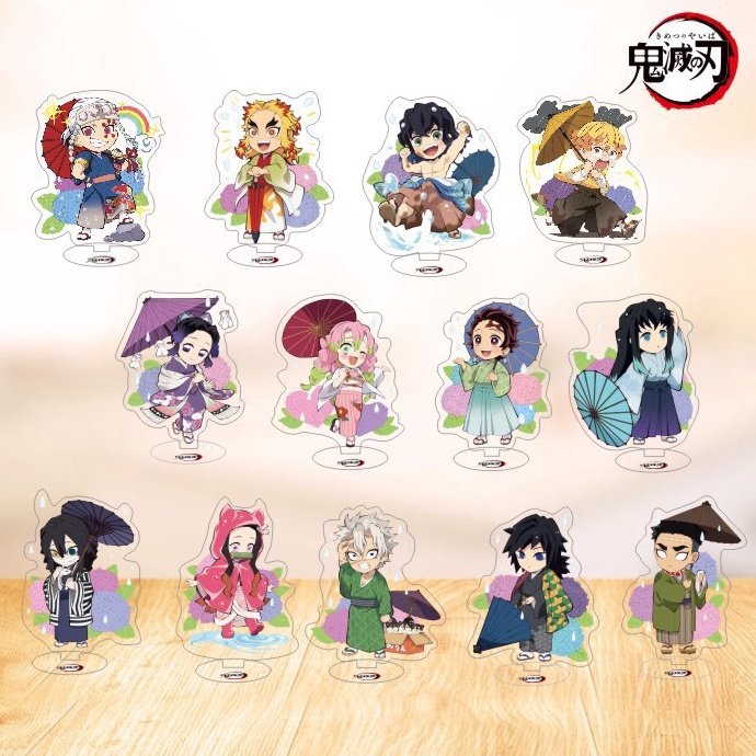 Stock Terbatas  Koleksi Stand Anime Demon Slayer Ukuran Besar 15cm Kimetsu no Yaiba Standee Bening T