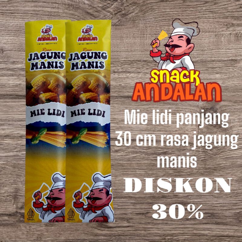 

MIE LIDI PANJANG ANDALAN 30CM RASA JAGUNG MANIS