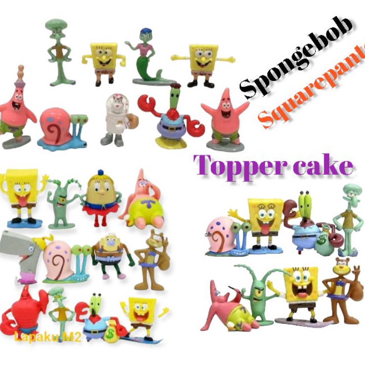 Special Limited  SPONGEBOB SQUAREPANTS FIGURE MAINAN TOPPER KUE