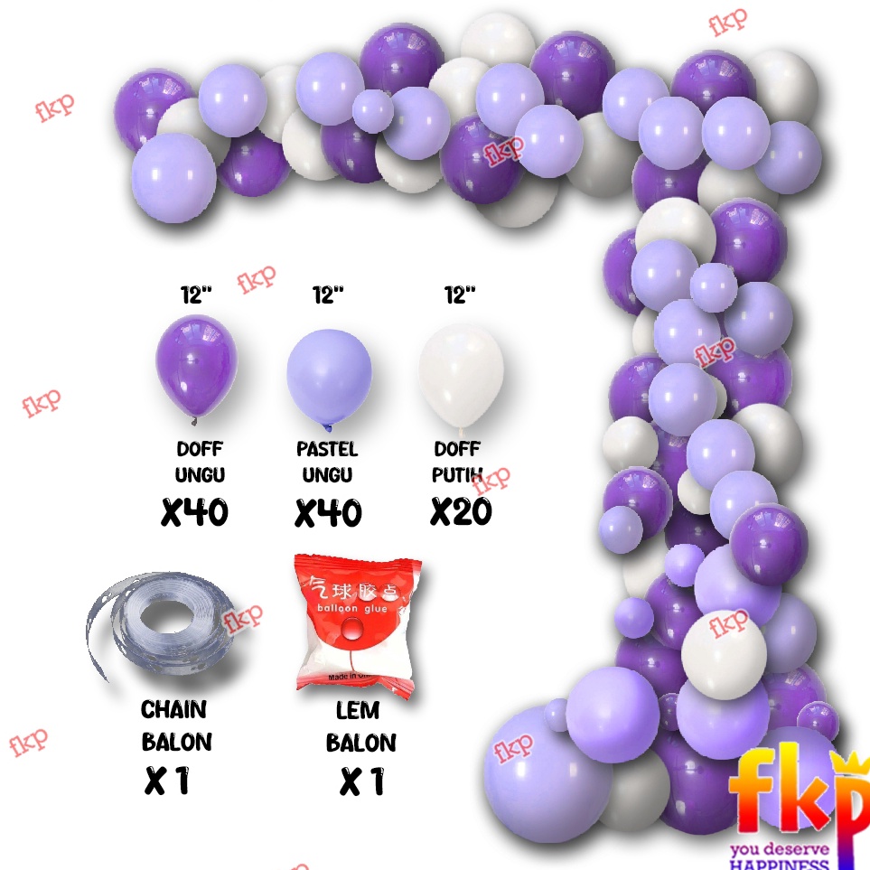 Ready Bermanfaat  Fun Kids Party Set Garland balon  Balon dekorasi garland  Chain balon dekorasi  Ba