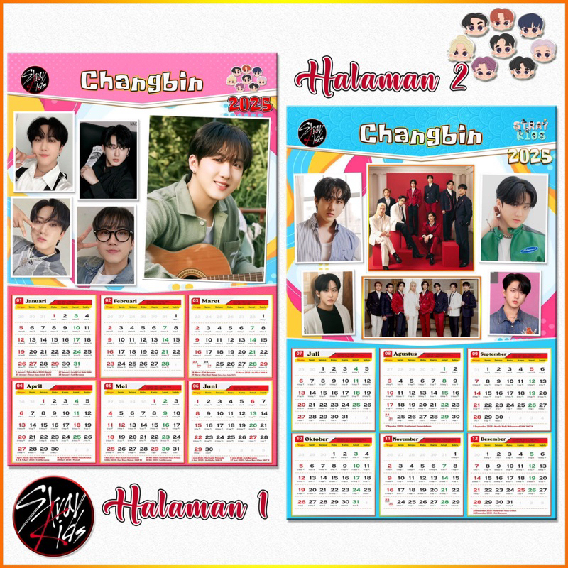 

Kalender 2025 tema Stary Kids