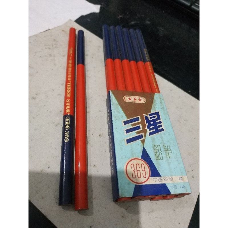 

pensil merah biru 369
