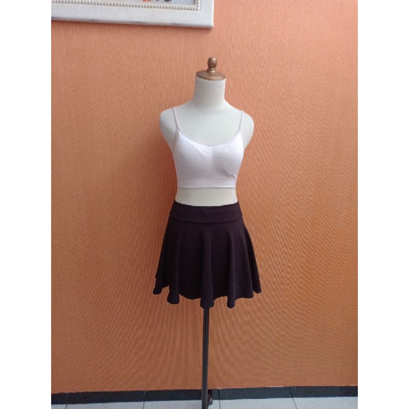 atasan sport bra wanita cream JOCKEY cewek S tank top crop M ada CUPBRA santai nyaman