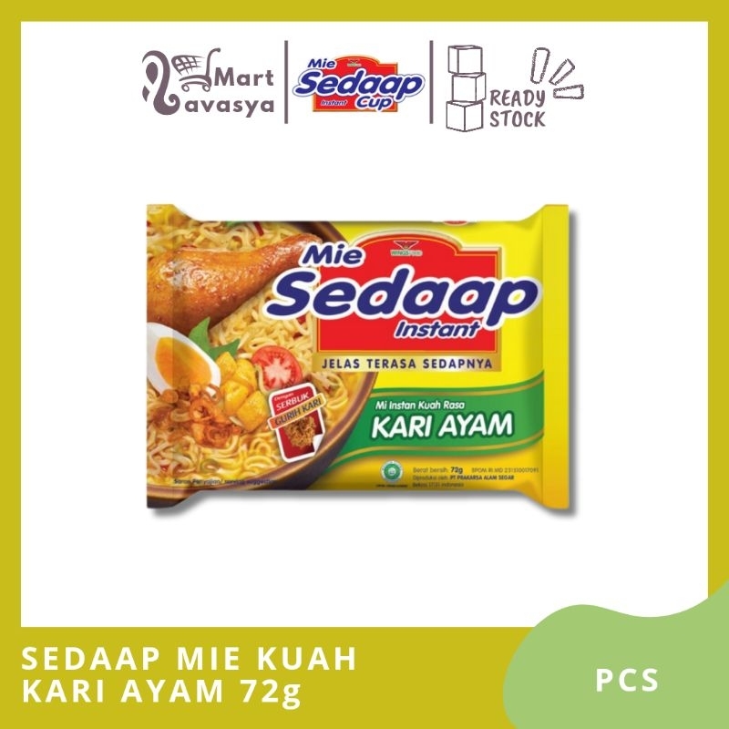 

SEDAAP MIE KUAH KARI AYAM 72g - 1 PCS - KOTA BANDUNG- LAVASYA MART