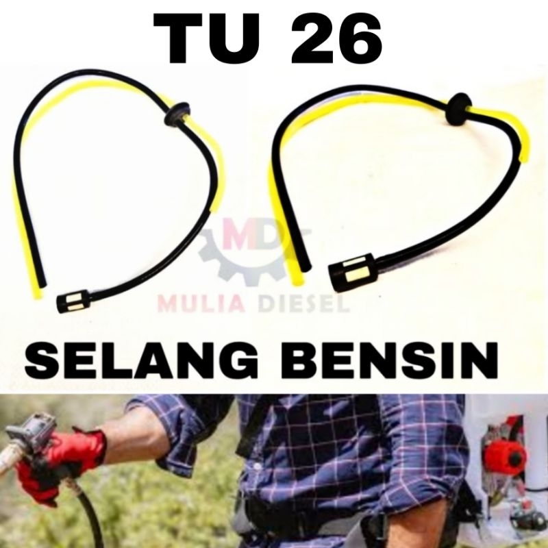 Selang Bensin Karburator Fuel Pipe Filter Mesin Semprot Sprayer Steam TU26 TU 26 Gendong Portable