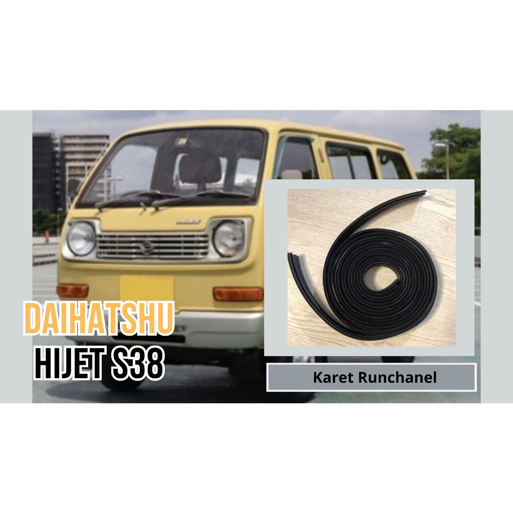 Karet Runchanel Jalur Kaca Double Tengah Belakang Mobil Daihatsu Hijet S38