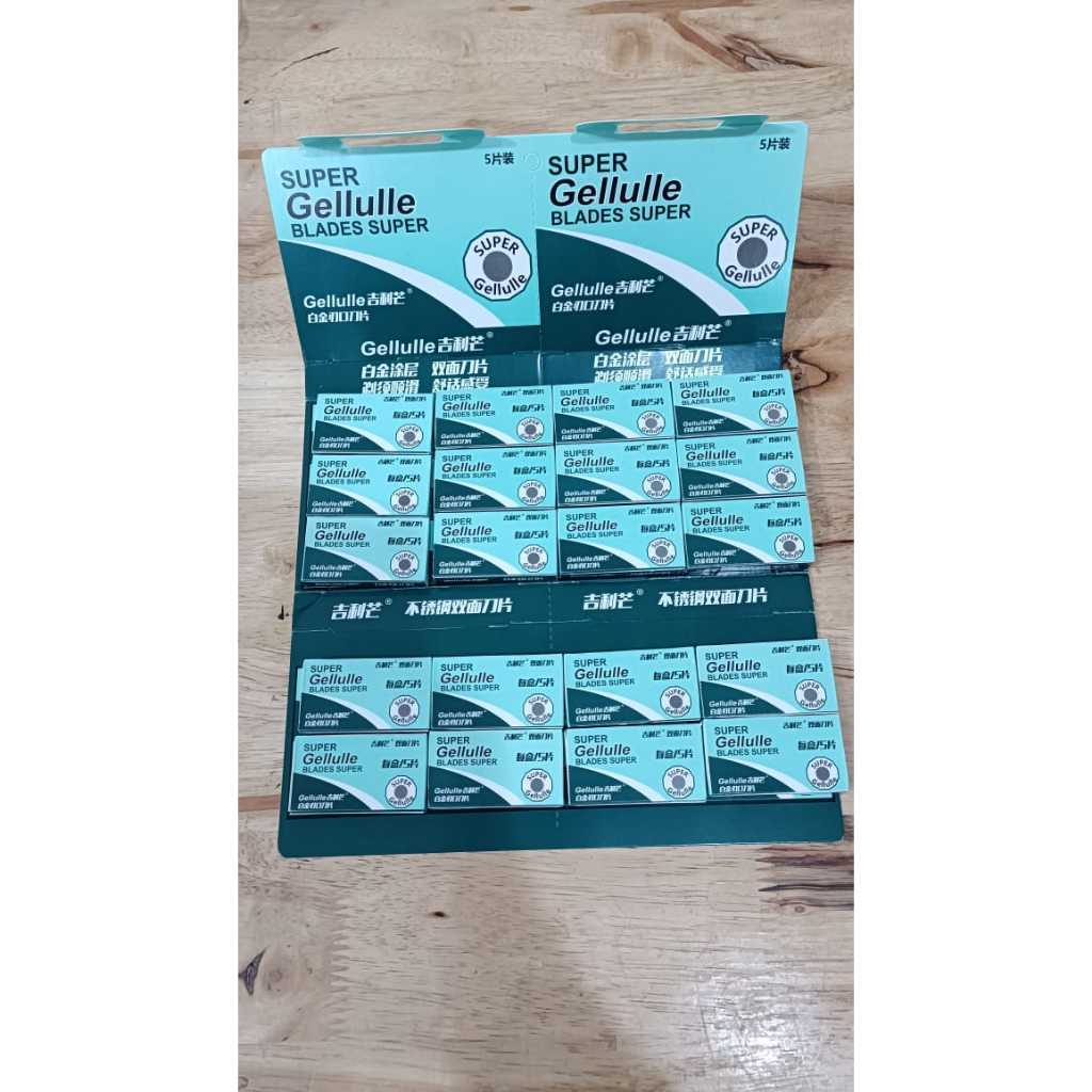 SILET SUPER GELLULLE ISI 20X5/ SILET TAJAM/ SILET CUKUR/ PANGKAS RAMBUT/ CUKUR RAMBUT