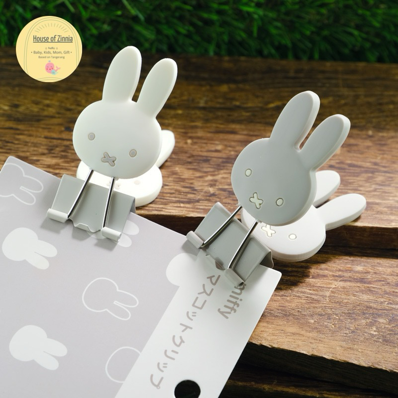 

BINDER CLIP FILE MIFFY BSS KUTSUWA WHITE & GREY SERIES - READY