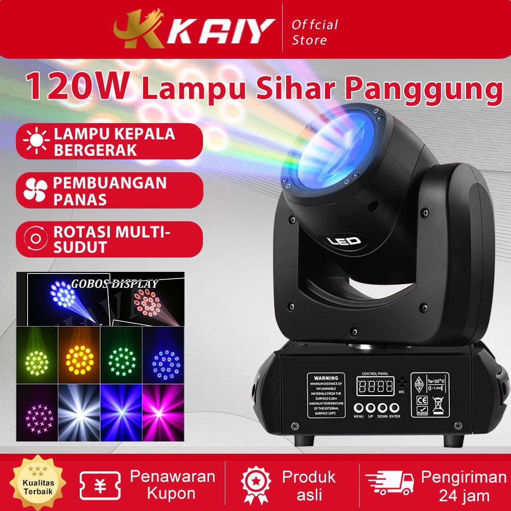 Kaiy/beam mini/Lampu Sorot Panggung Light 100w Moving Head Beam Light Led Disco Party Lights 120w DJ