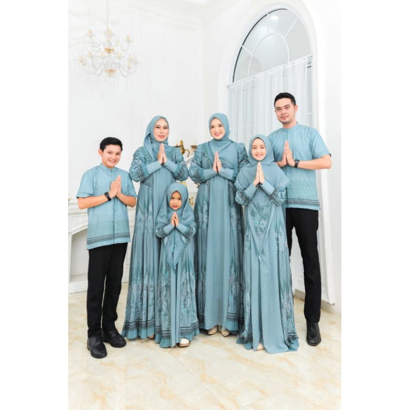 Gamis Couple Family Khalisa Syar'i By Ac Original / Gamis Couple Ibu Dan Anak / Gamis Syar'i Anak Te