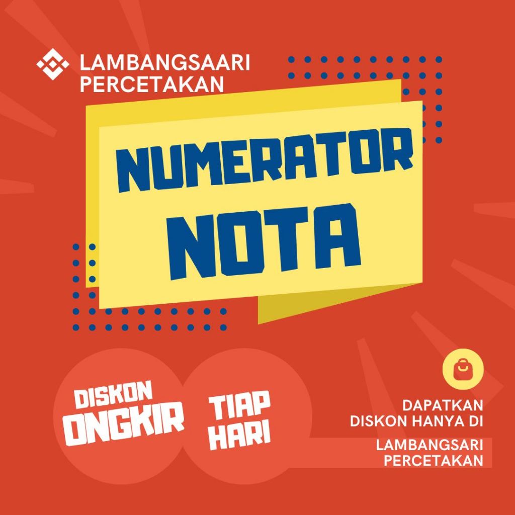 

KHUSUS NUMERATOR NOTA PER BUKU