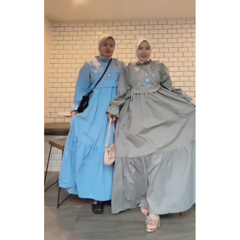 mizzy dress gamis korean style gamis vest gamis lebaran kekinian