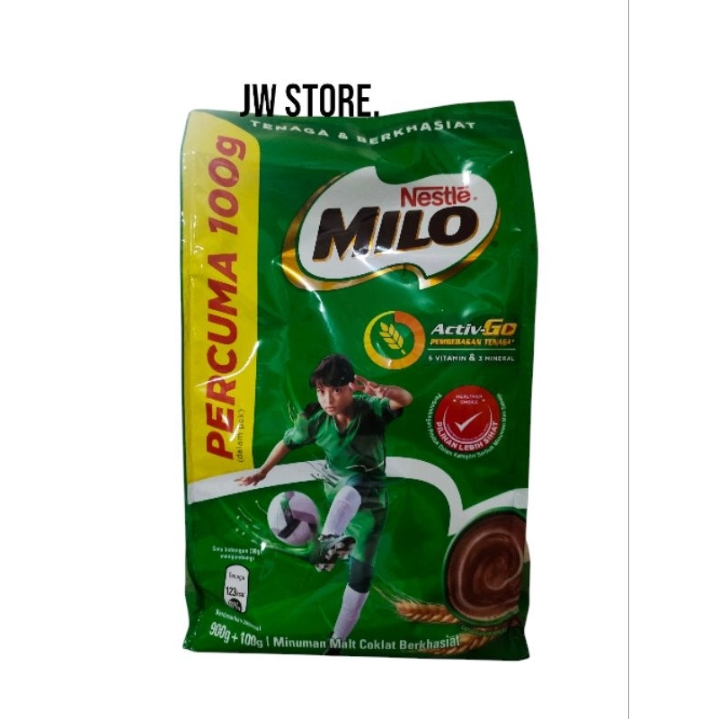 

Milo Activ-Go 900Grm Free 100Grm