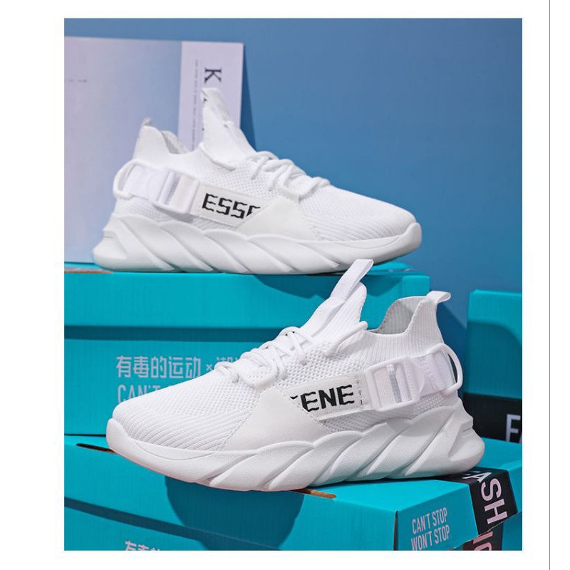 NQ - Sepatu Sneakers Wanita Sepatu Sneakers Import Fashion Wanita Korea Sepatu Sport Wanita Hitam Pu